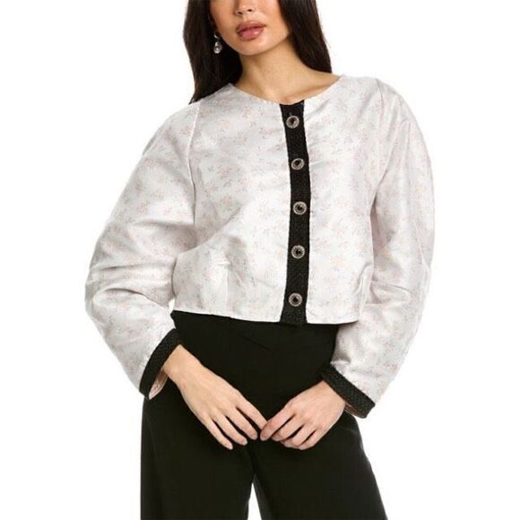 SISTER JANE Ray Floret Jacquard Jacket Size M - Picture 1 of 7